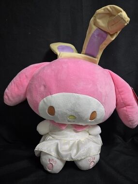 Sanrio My Melody Easter Plush - Purple Bunny Ears & Yellow Dress - NWT